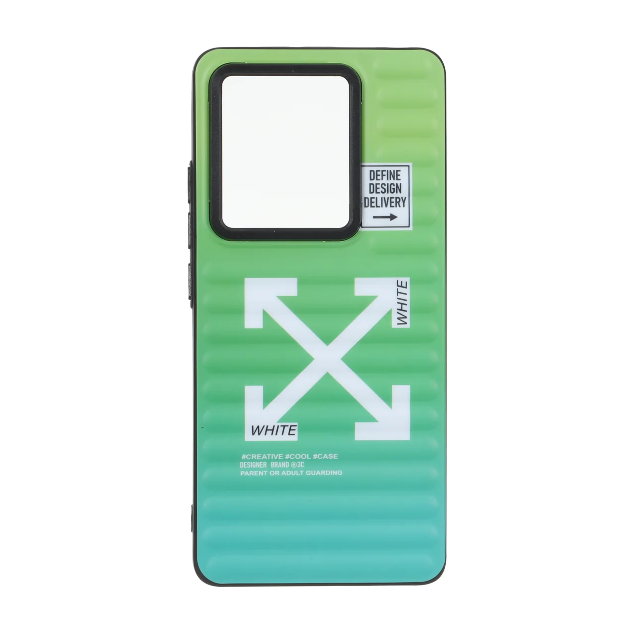 قاب طرح Off-White گرادیانت سبز آبی مات Youngkit مناسب برای شیائومی ردمی نوت 14 اس / ردمی نوت 13 پرو 4G / پوکو ام 6 پرو 4G