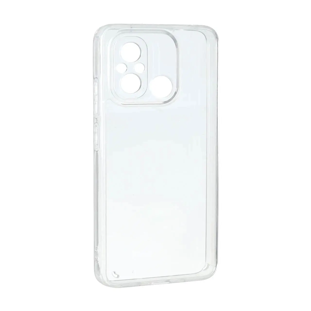 قاب پشت سخت شفاف دور ژله ای محافظ لنزدار مناسب برای شیائومی Redmi 12C / Redmi 11A / Poco C55