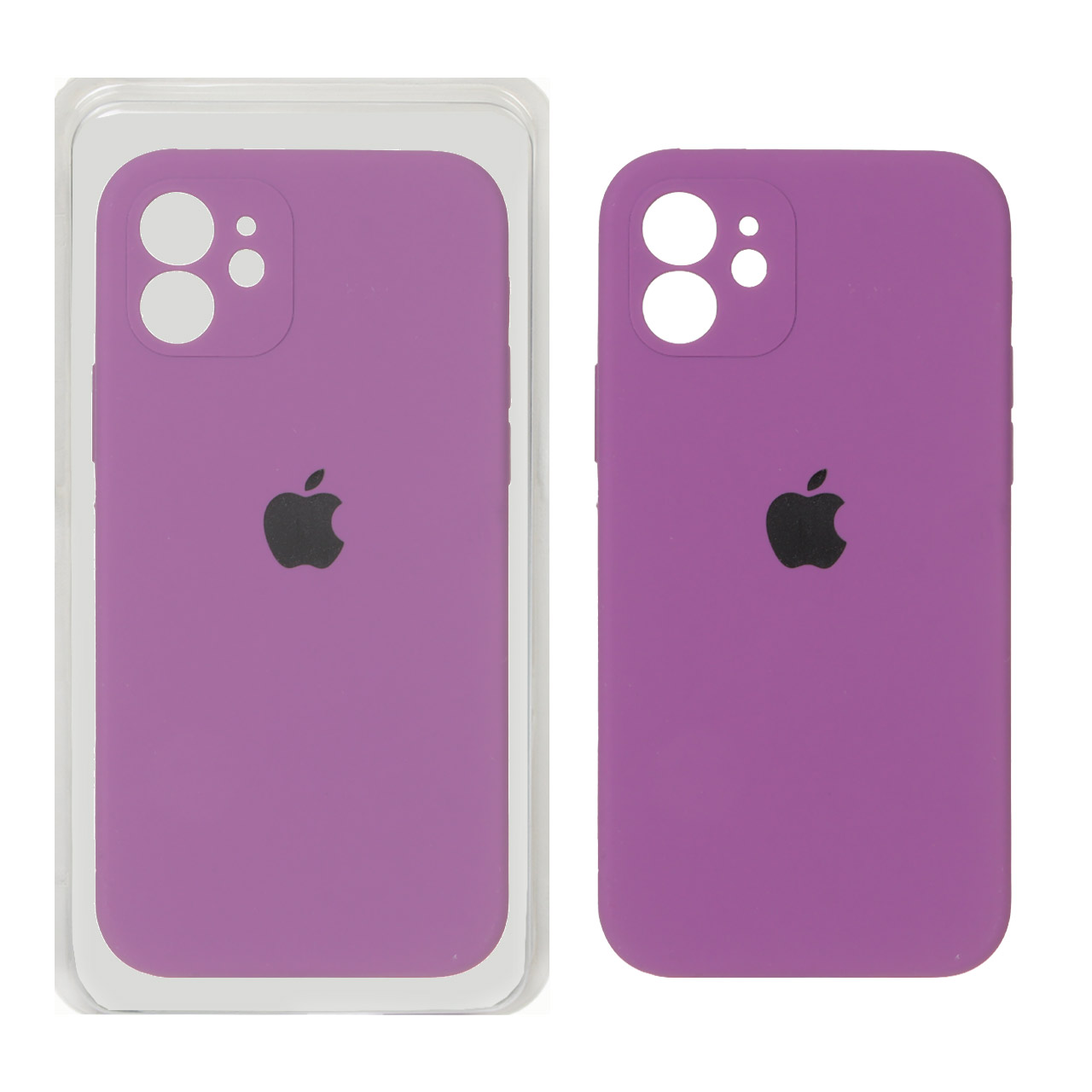 قاب سیلیکونی پاک کنی اورجینال ++A مدل Apple iPhone 12 - ارغوانی (پک دار)