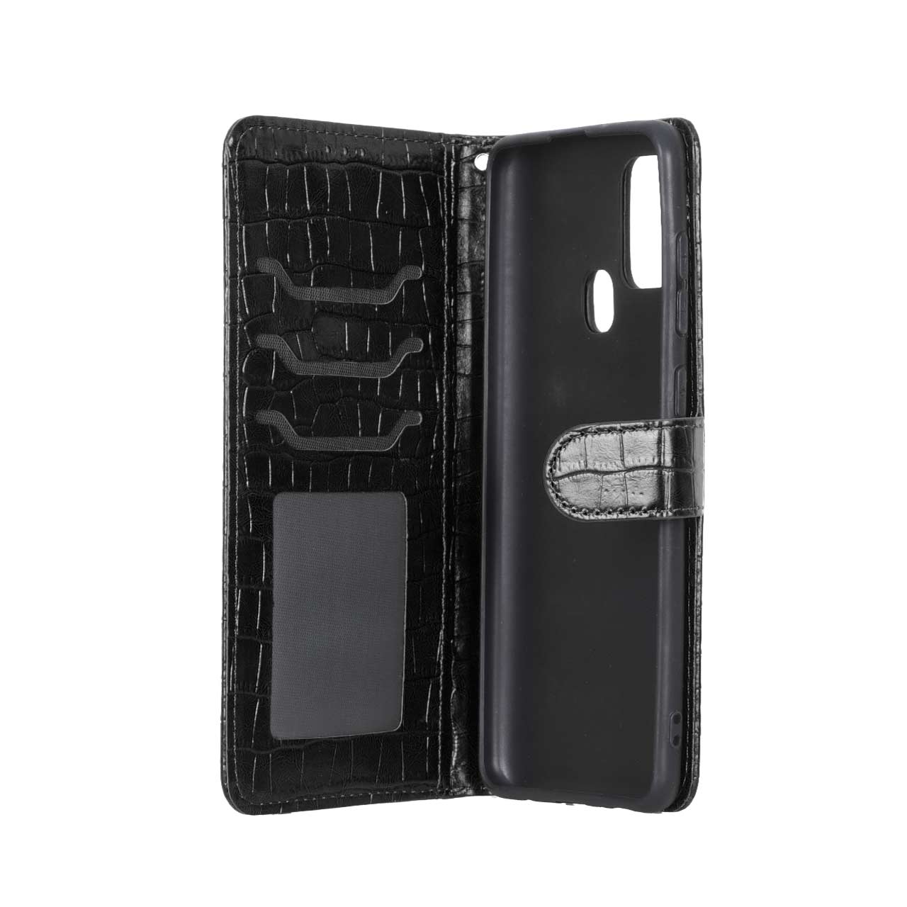 کیف موبایل مگنتی طرح کروکو MNC مشکی مناسب برای سامسونگ گلکسی A21s