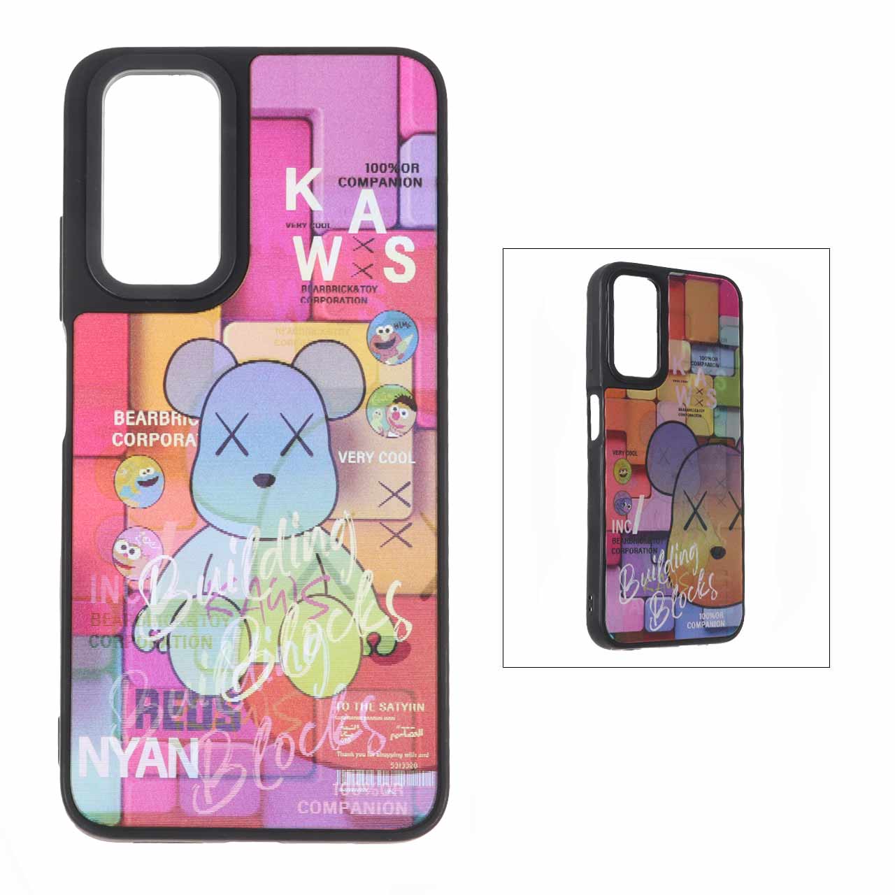 قاب طرح عروسکی KAWS هولوگرافیک 3D مناسب برای شیائومی ردمی نوت 12 اس، ردمی نوت 11 4G و ردمی نوت 11 اس