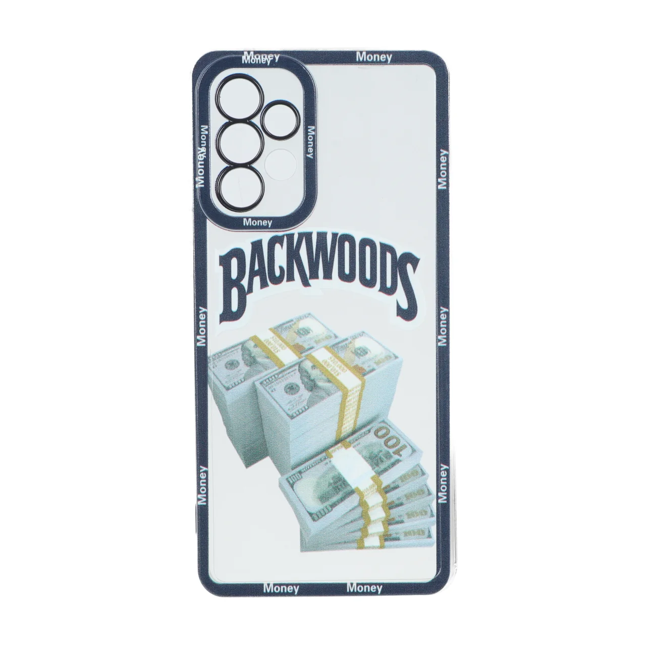 قاب طرح Backwoods و اسکناس دلار دور مشکی مناسب برای سامسونگ گلکسی A73
