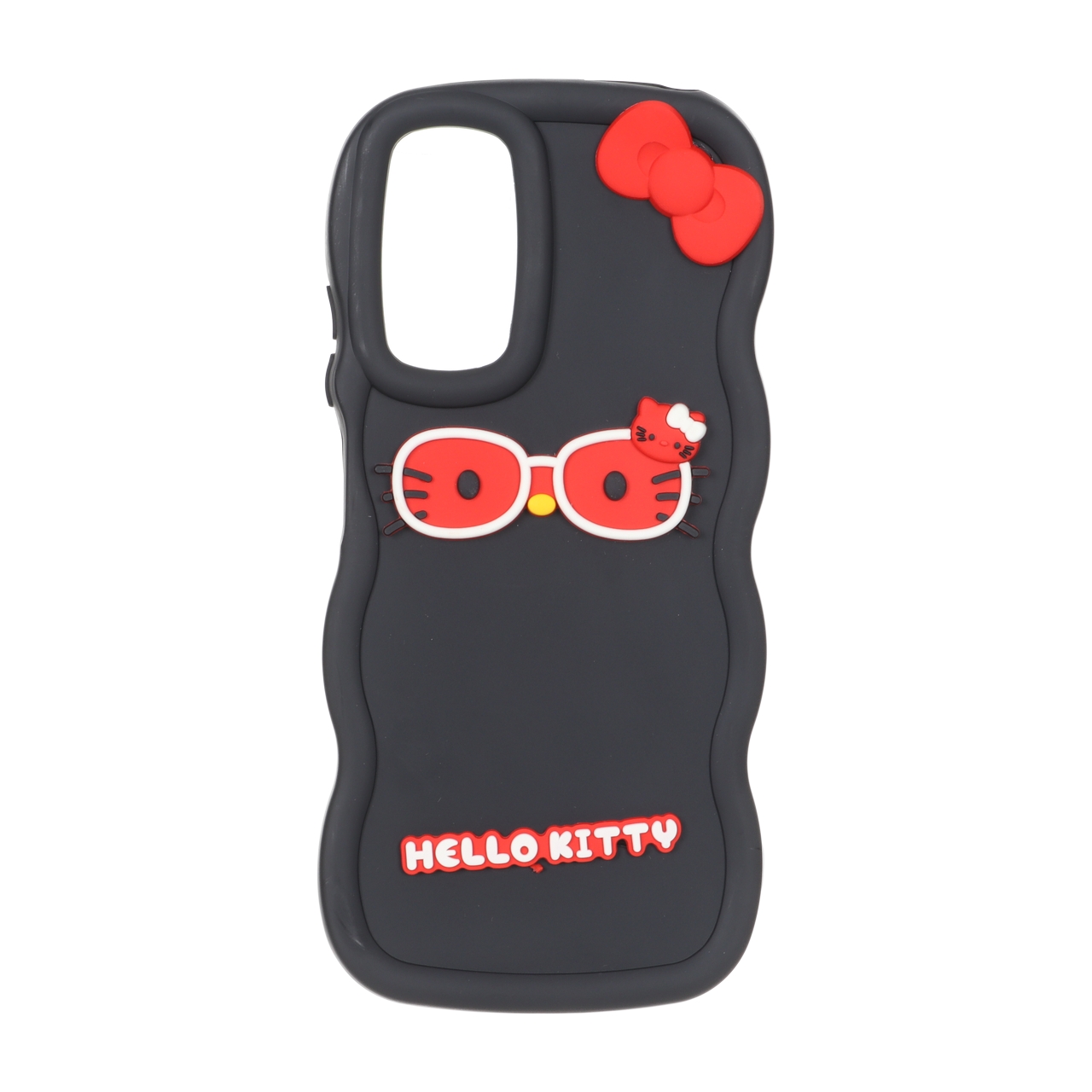 قاب طرح سیلیکونی کنگره ای Hello Kitty عینکی مناسب برای شیائومی ردمی نوت 12 اس / ردمی نوت 11 4G / ردمی نوت 11 اس