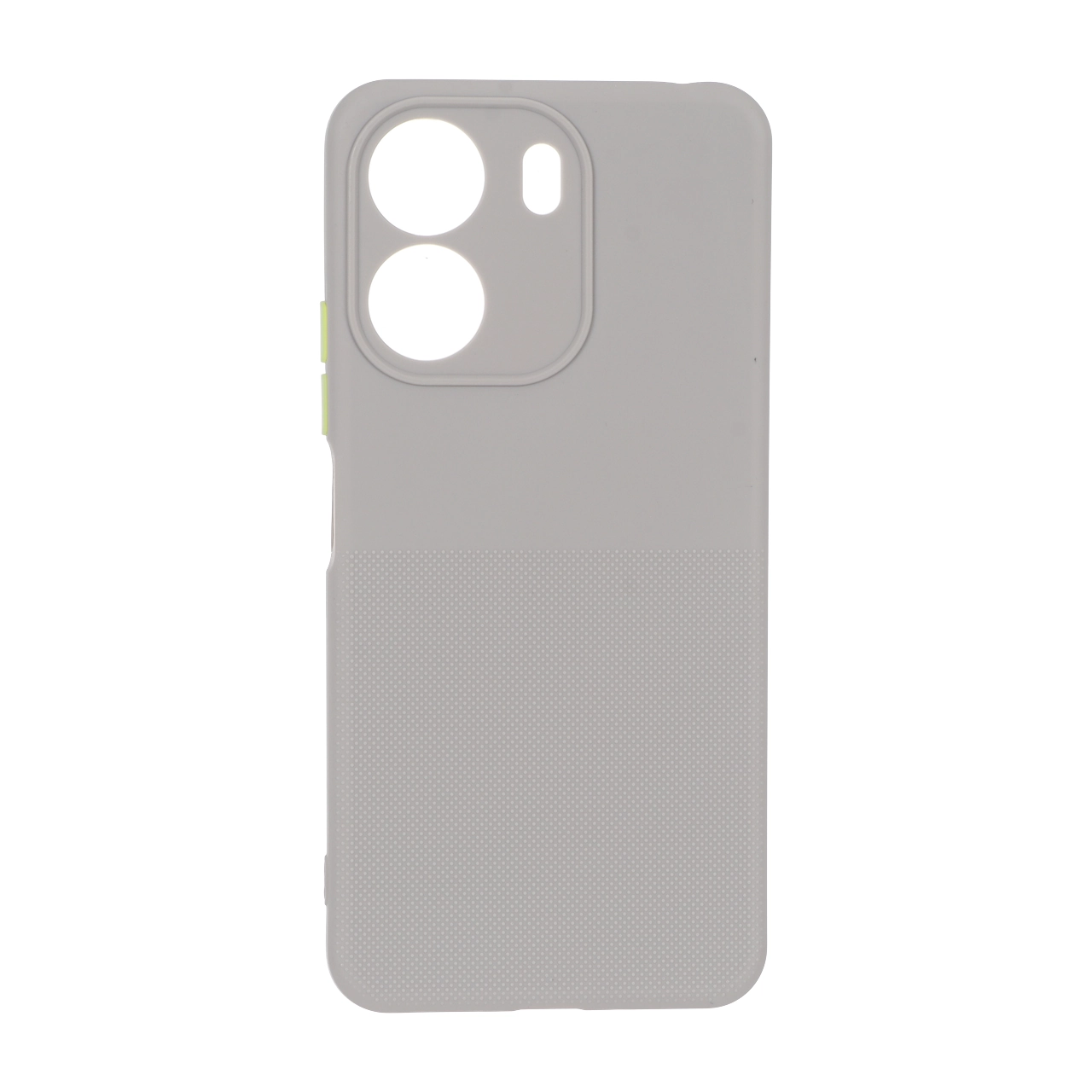 قاب سوزنی دکمه رنگی محافظ لنزدار Xiaomi Redmi 13C / Poco C65 - طوسی