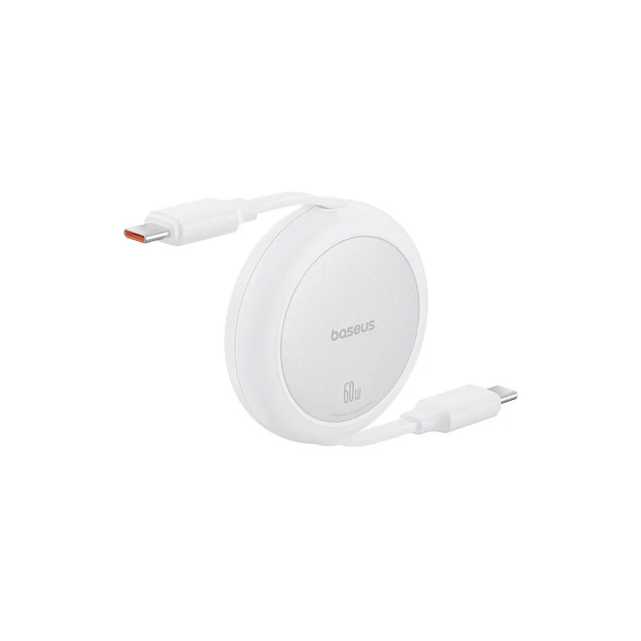 کابل شارژ 60 وات PD و فست Baseus Type-C to Type-C مدل Stretch All You Want CB000088 - سفید