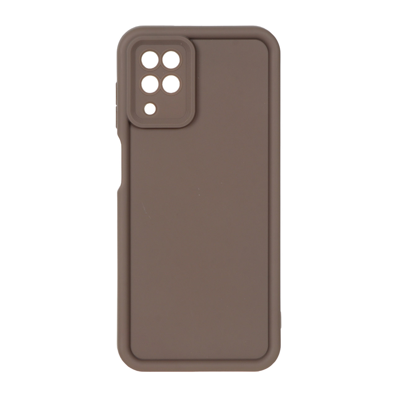 قاب مدل Solid Case ساده قهوه‌ای مناسب برای سامسونگ گلکسی A12 و M12 و F12