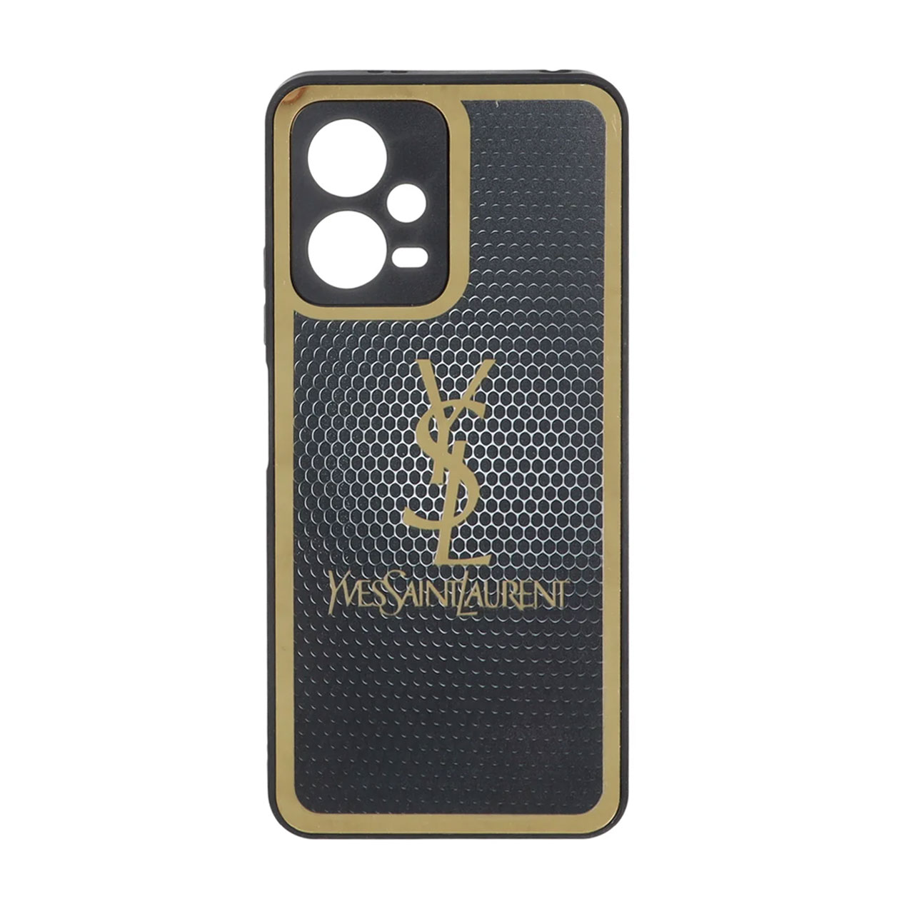 قاب طرح YSL دور طلایی لاکچری مناسب برای شیائومی ردمی نوت 12 5G و پوکو X5 5G