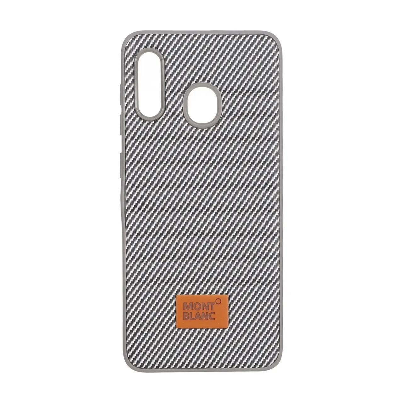 قاب Mont Blanc پافری طرح هاشور Samsung Galaxy A30 / A20 - خاکستری کد 1