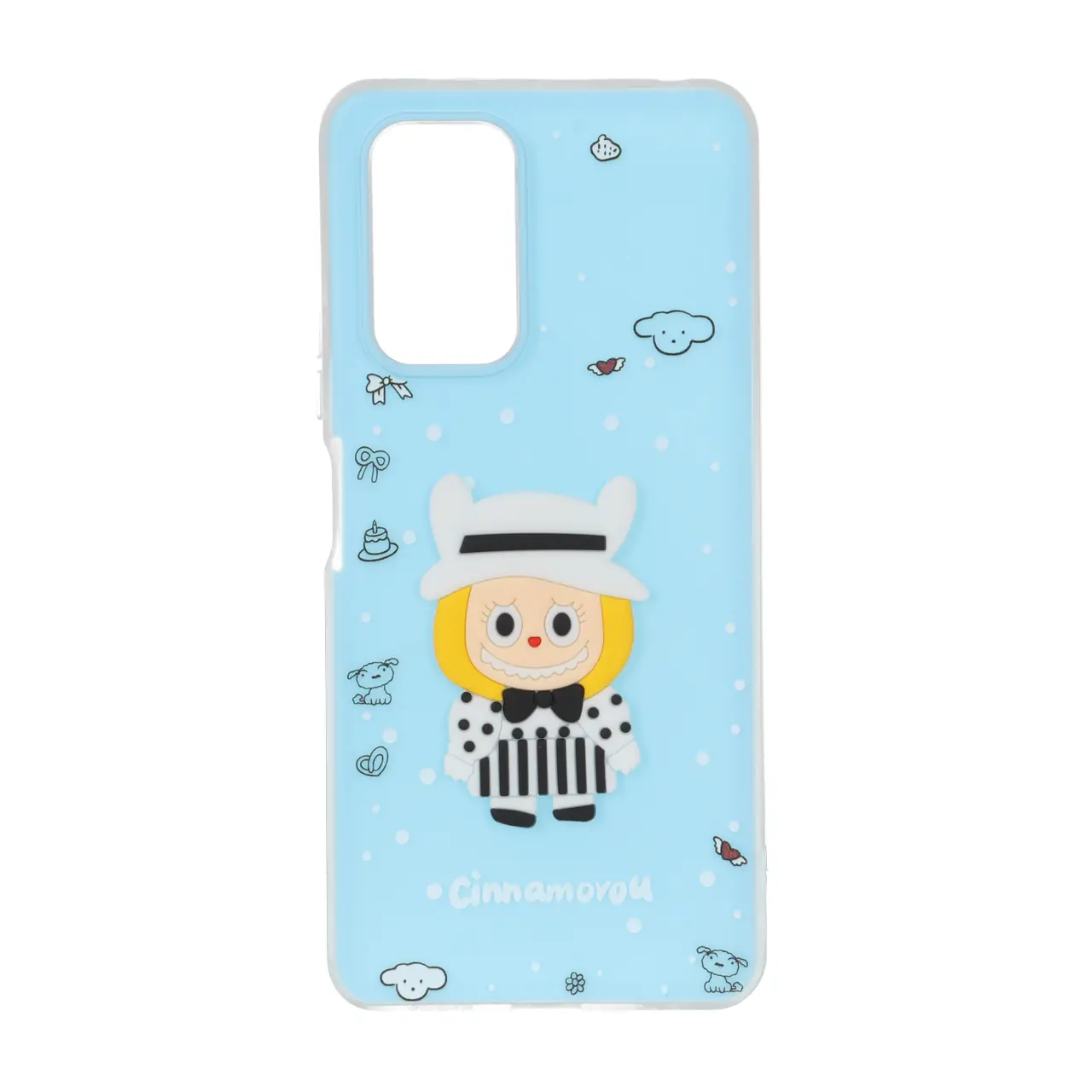 قاب دو لایه مات طرح عروسک برجسته Cinnamoroll مناسب برای شیائومی ردمی نوت 10 پرو 4G و ردمی نوت 10 پرو مکس
