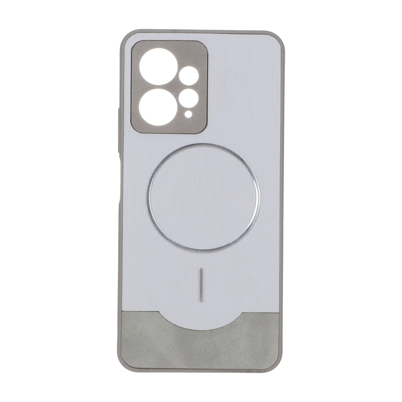 قاب طرح Line Case جیر MagSafe فلزی محافظ لنزدار مناسب برای شیائومی ردمی نوت ۱۲ 4G