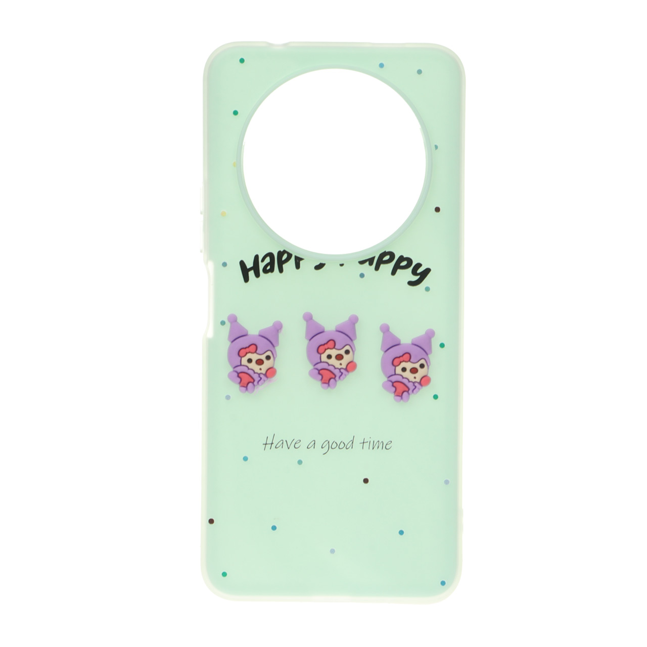 قاب طرح عروسک برجسته Puppy دو لایه سبز مناسب برای شیائومی ردمی A3 / A3x و پوکو C61