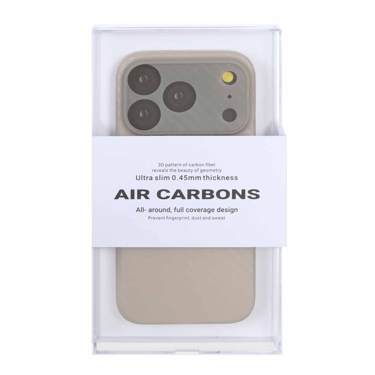 قاب محافظ لنزدار Original KZDoo Air Carbon مدل Apple iPhone 17 Pro - تیتانیوم خاکستری