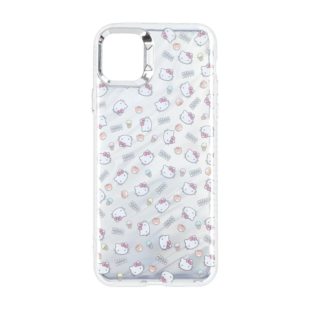 قاب Pucker هفت رنگ دور ژله ای مات لنز کروم Apple iPhone 11 Pro Max - طرح 366