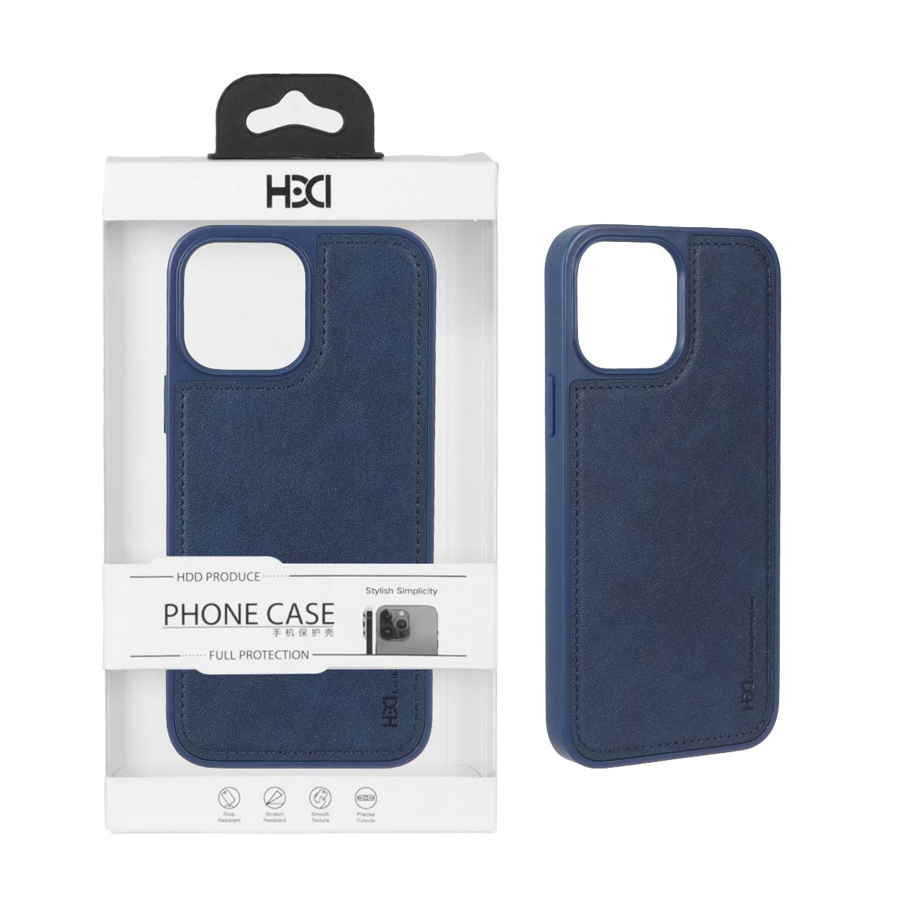 قاب اورجینال HDD دوخت دار Apple iPhone 13 Pro Max - سرمه ای