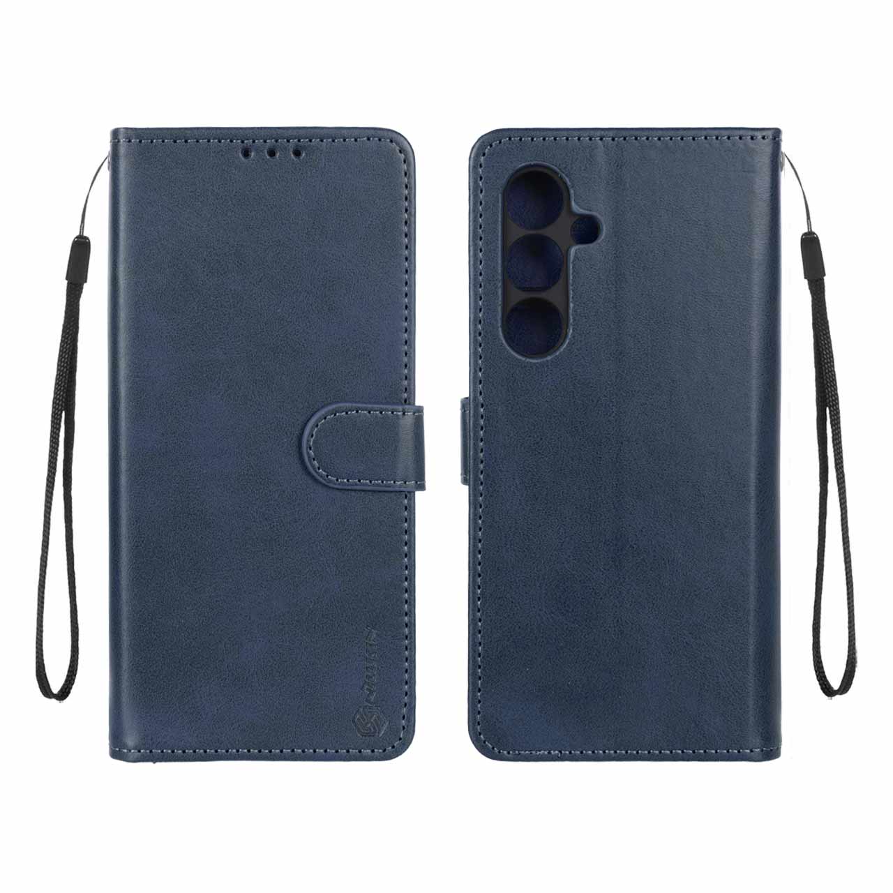 کیف موبایل مگنتی نیلکین مدل Samsung Galaxy S24 FE سرمه‌ای
