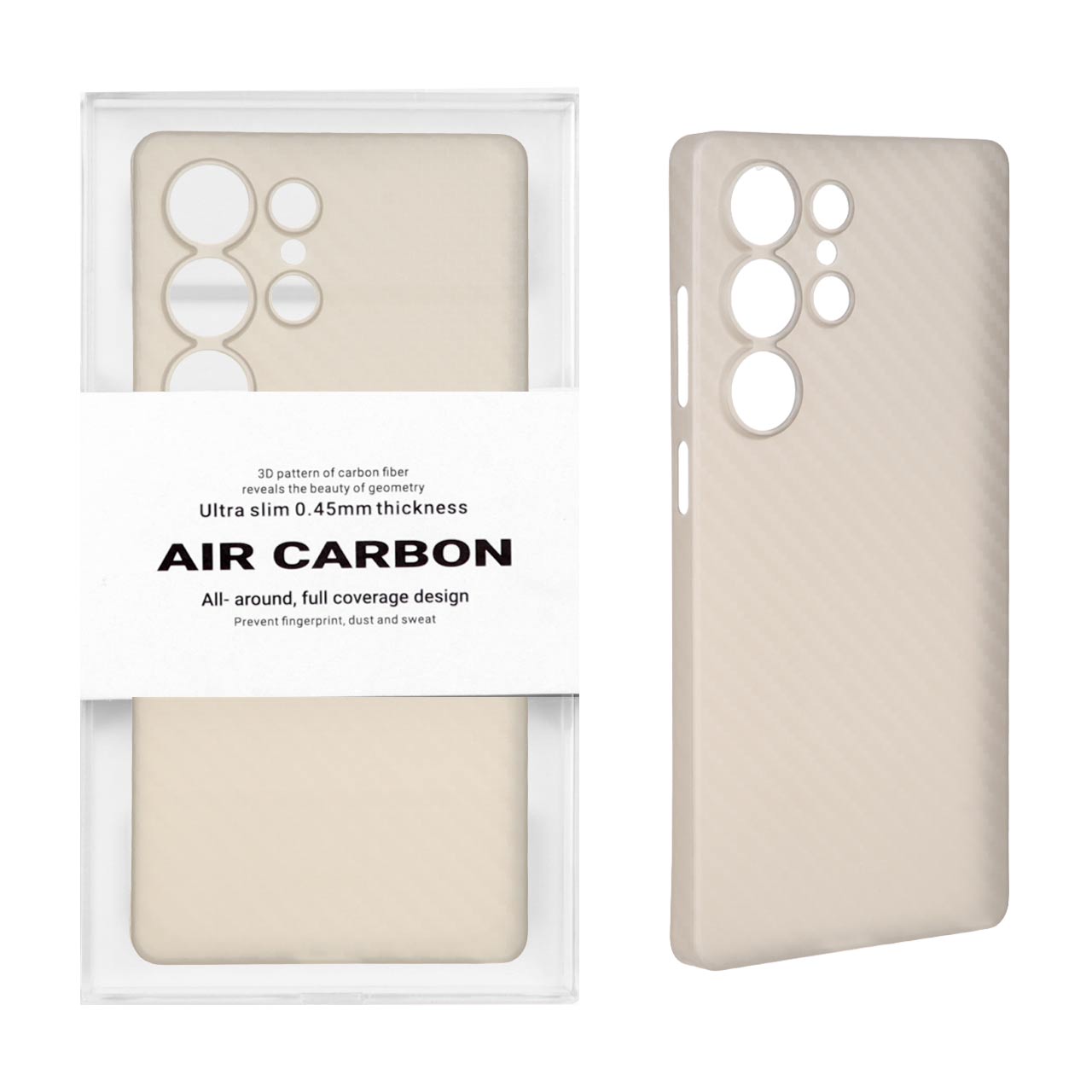 قاب طرح فیبر کربن محافظ لنزدار KDoo Air Carbon مناسب برای سامسونگ گلکسی اس ۲۵ اولترا