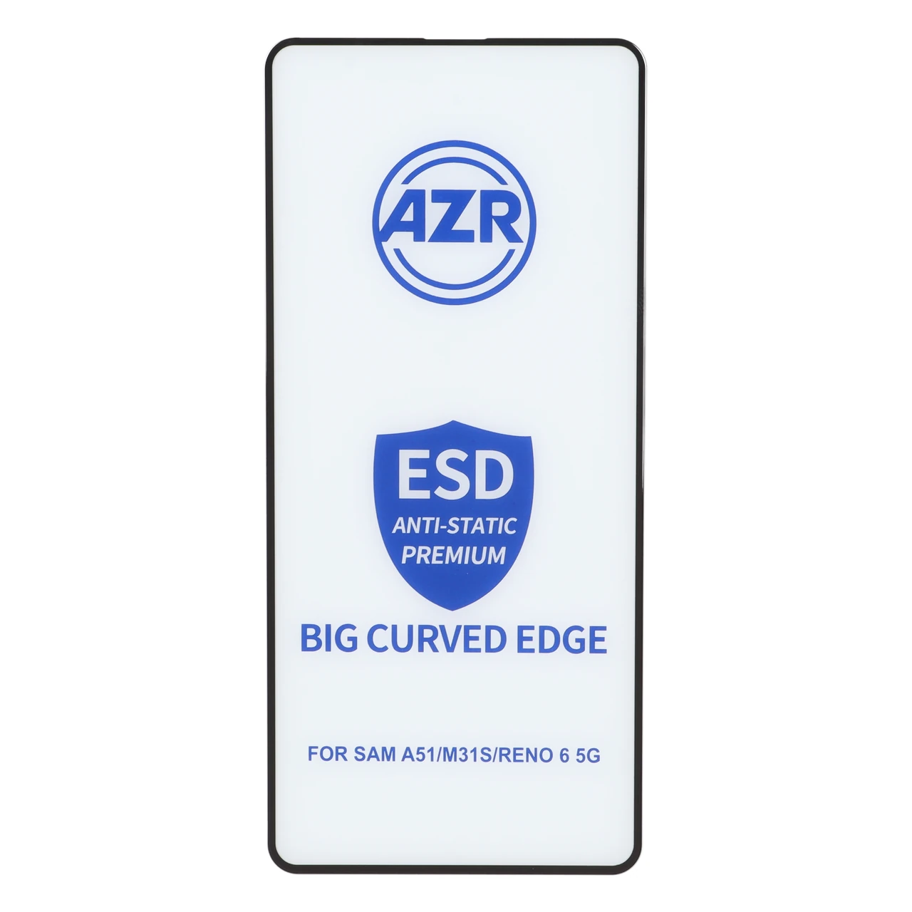 محافظ صفحه نمایش شیشه ای AZR مدل Big Curved ESD Anti-Static مناسب برای سامسونگ گلکسی A51/A52/A52S/A53/M31s/S20 FE