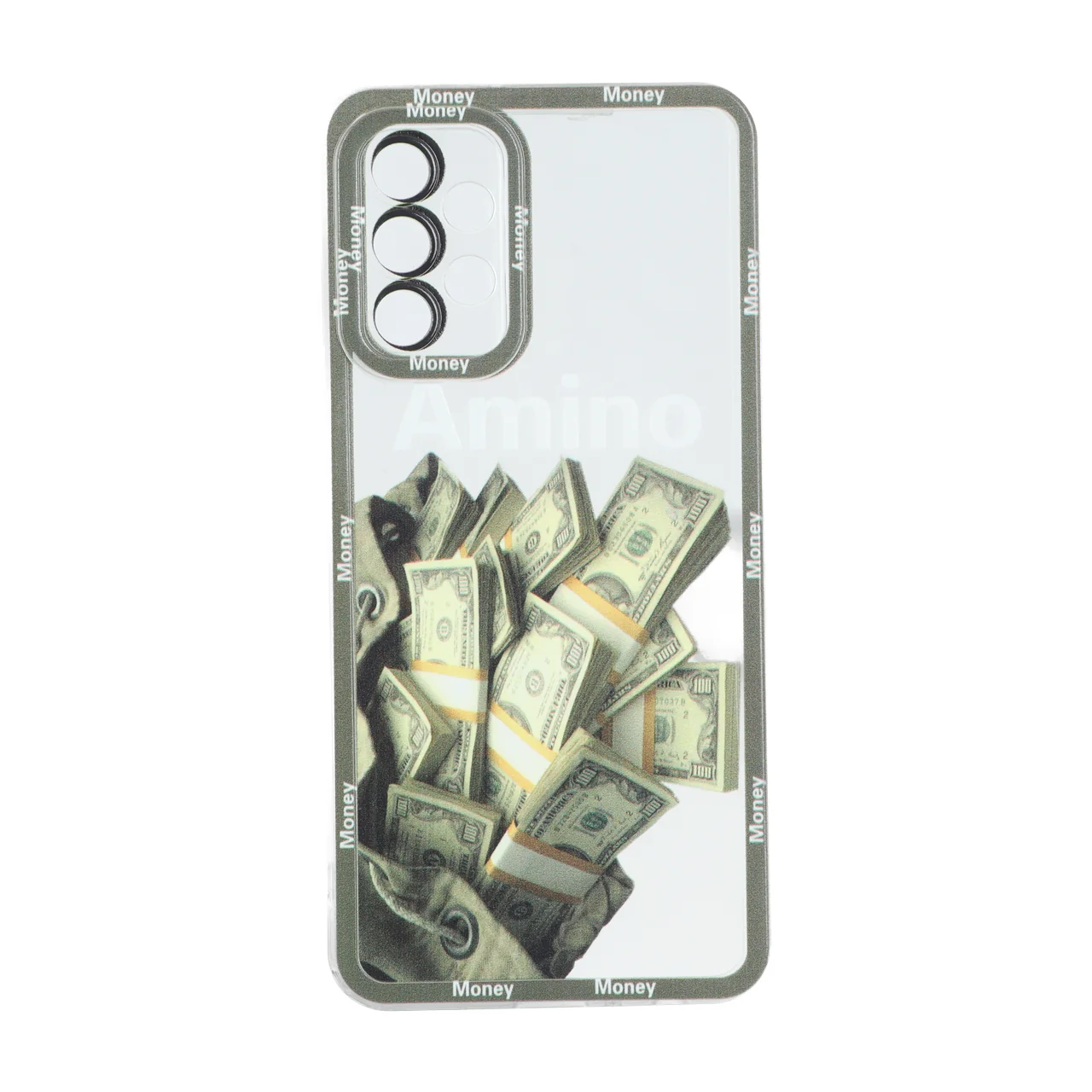 قاب ژله ای طرح دار دور رنگی طرح دلار Money مناسب برای Samsung Galaxy A23