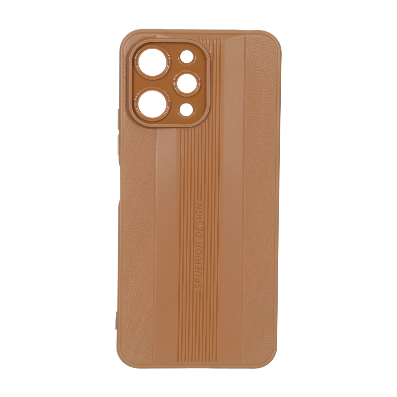 قاب Spuerior Design محافظ لنزدار Xiaomi Redmi 12 / Poco M6 Pro 5G - عسلی