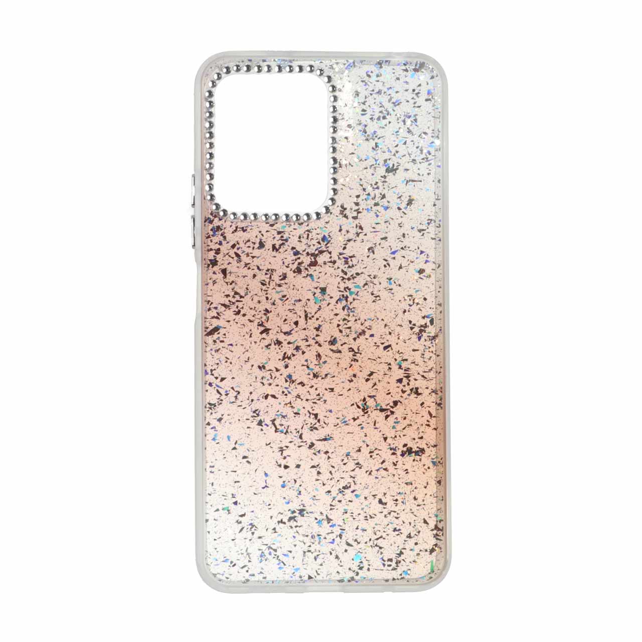 قاب اکلیلی دور مات نگین‌دار قهوه‌ای مناسب برای شیائومی ردمی نوت ۱۲ 4G