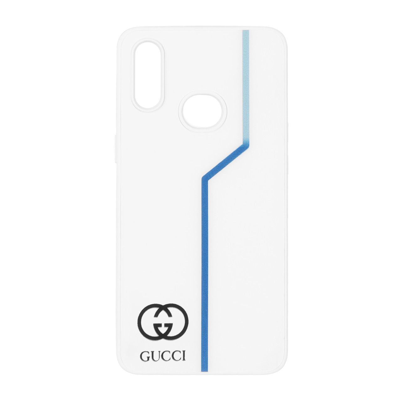 قاب طرح لوگو گوچی و خط آبی مناسب برای سامسونگ گلکسی A10s
