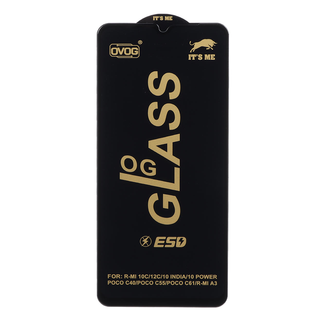 محافظ صفحه نمایش شیشه ای فول کاور OVOG مناسب برای شیائومی ردمی A3 / A3x / 10C / 12C و پوکو C40 / C55 / C61