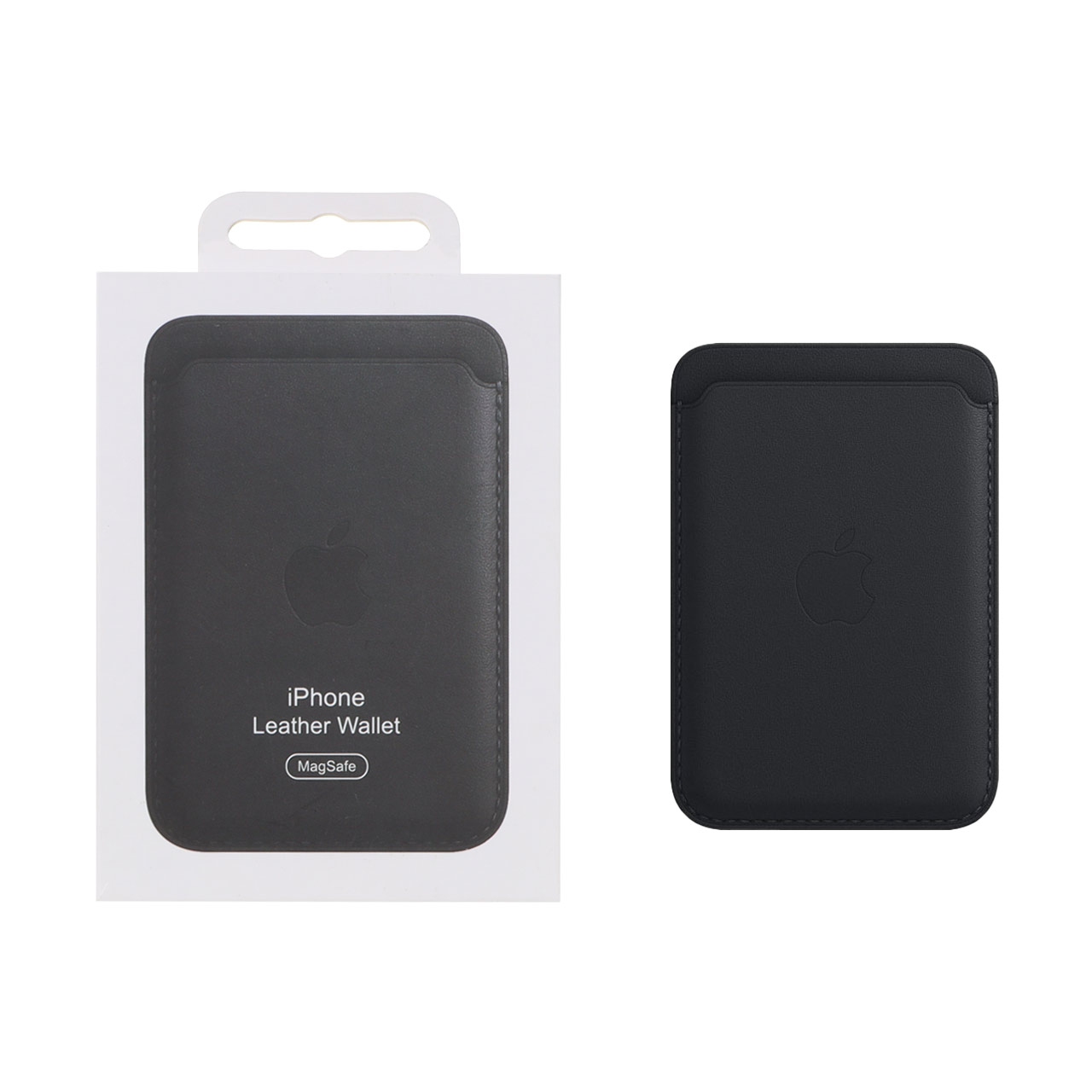 جاکارتی چرمی Magsafe اپل Leather Wallet - مشکی (پک دار)