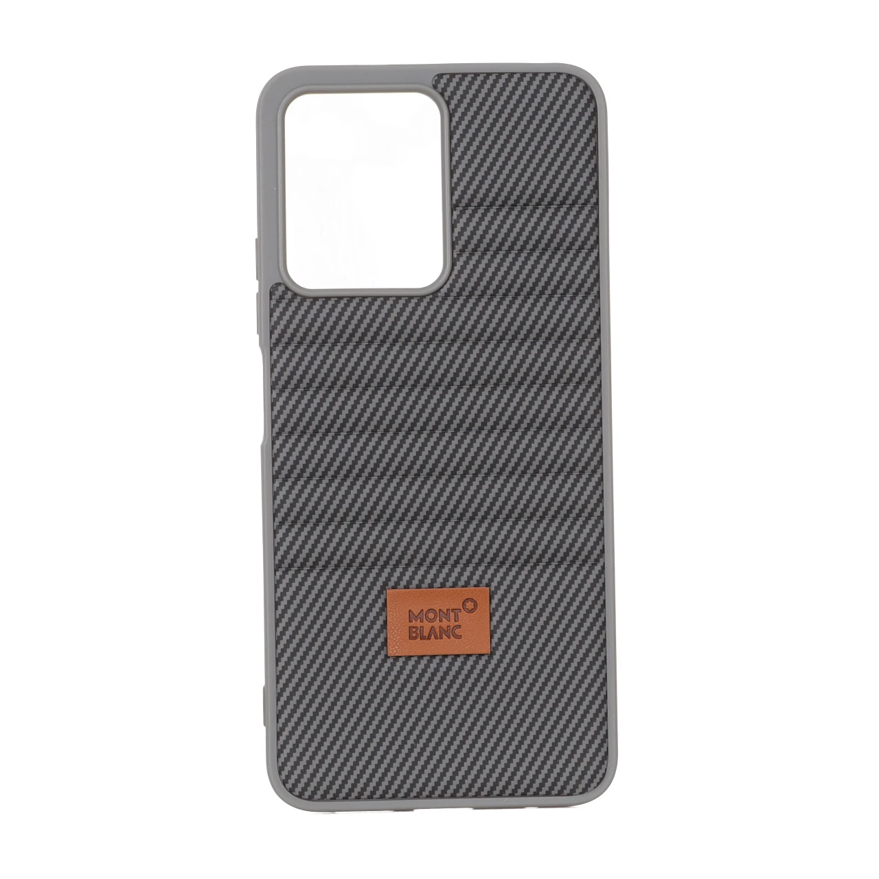 قاب Mont Blanc پافری طرح هاشور Xiaomi Redmi Note 12 4G - خاکستری