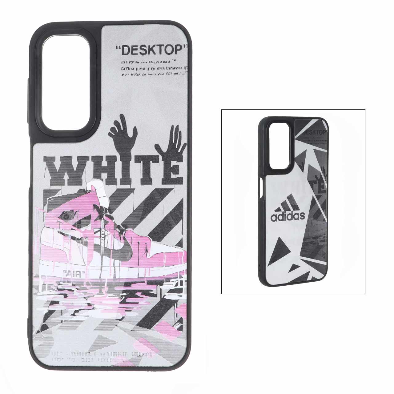 قاب طرح Off-White هولوگرافیک 3D مناسب برای سامسونگ گلکسی A24