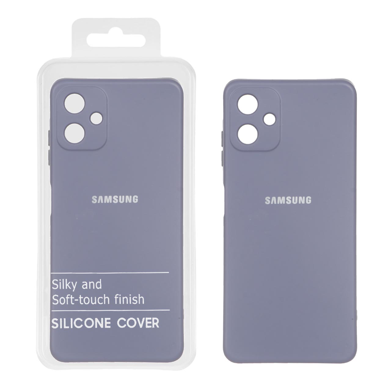 قاب نیو سیلیکون محافظ لنزدار RFF مدل Samsung Galaxy A06 - بنفش کدر (پک دار)