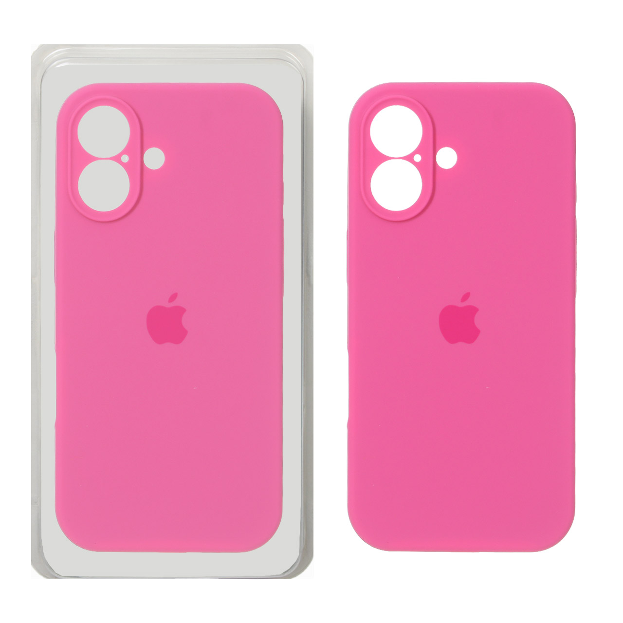 قاب سیلیکونی محافظ لنزدار اورجینال Apple iPhone 17 - سرخابی