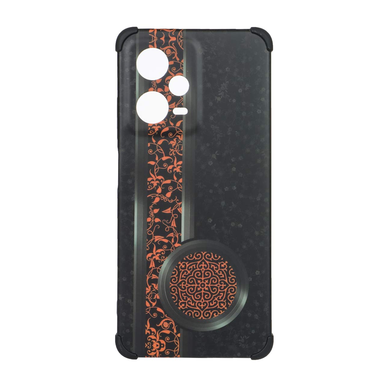 قاب طرح کلاسیک گلدار با رینگ هولدر و بامپر مناسب برای شیائومی ردمی نوت 12 پرو 5G