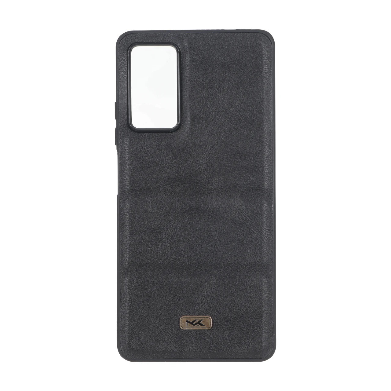قاب پافر طرح چرم سه تکه لوگو فلزی Xiaomi Redmi Note 12 Pro 4G / Redmi Note 11 Pro - مشکی