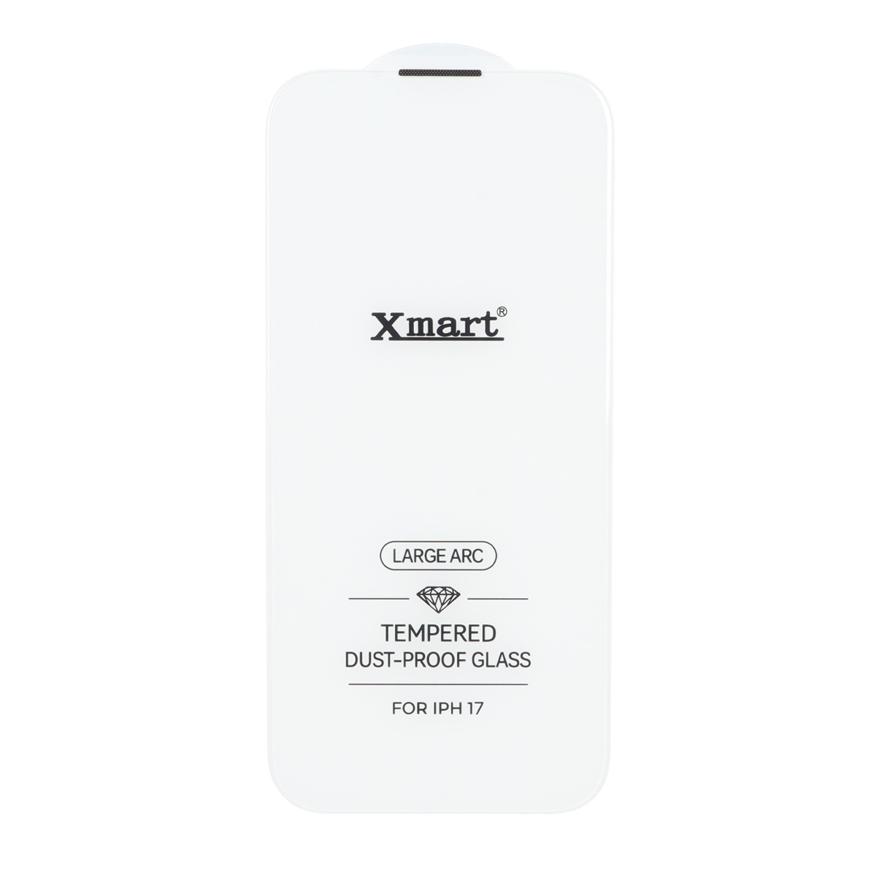 محافظ صفحه نمایش شیشه ای توری‌دار و بدون حاشیه Xmart 3D Large Arc مناسب برای آیفون 17