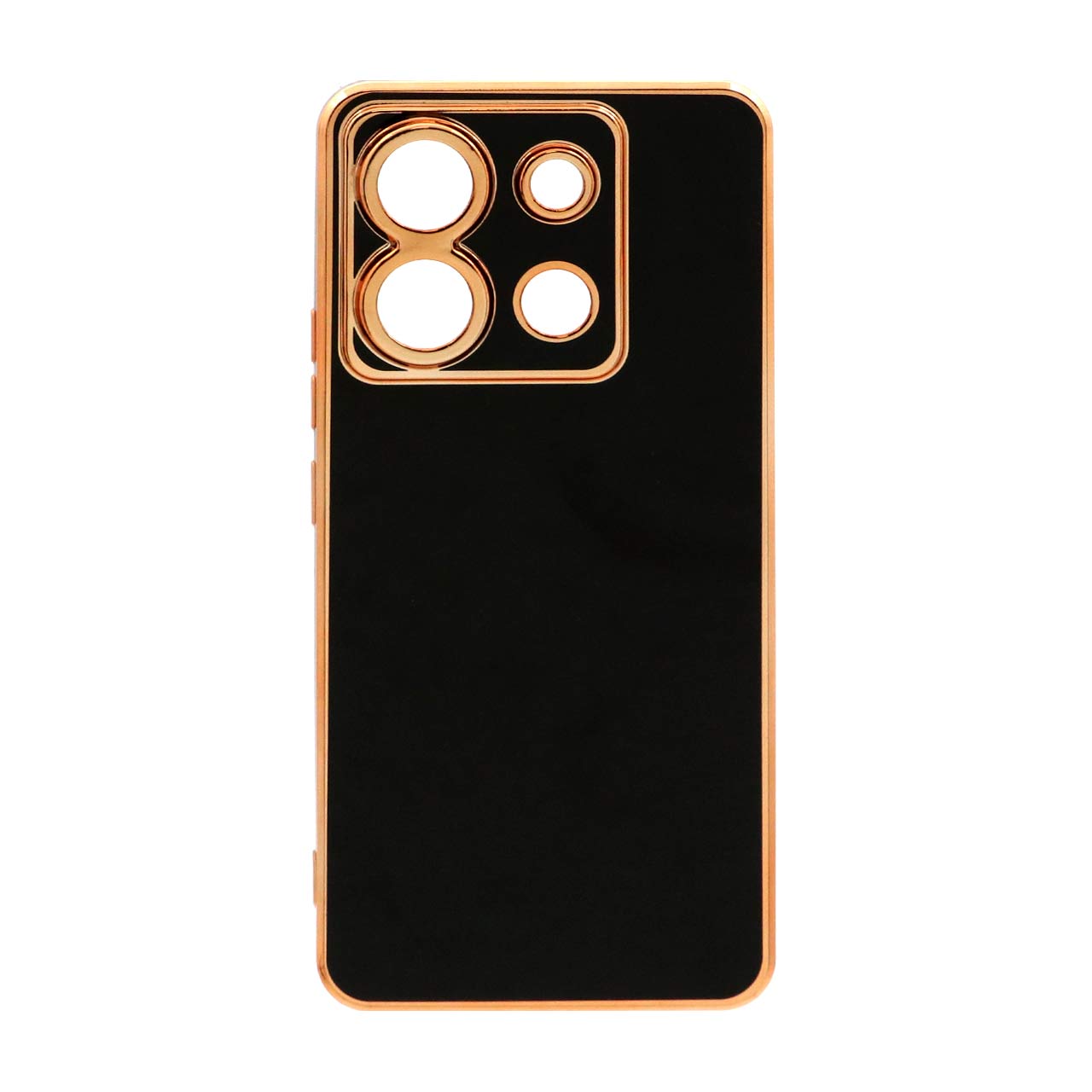 قاب محافظ لنزدار My Case با لبه های آبکاری شده مشکی مناسب برای شیائومی ردمی نوت 13 پرو 5G و پوکو ایکس 6 5G