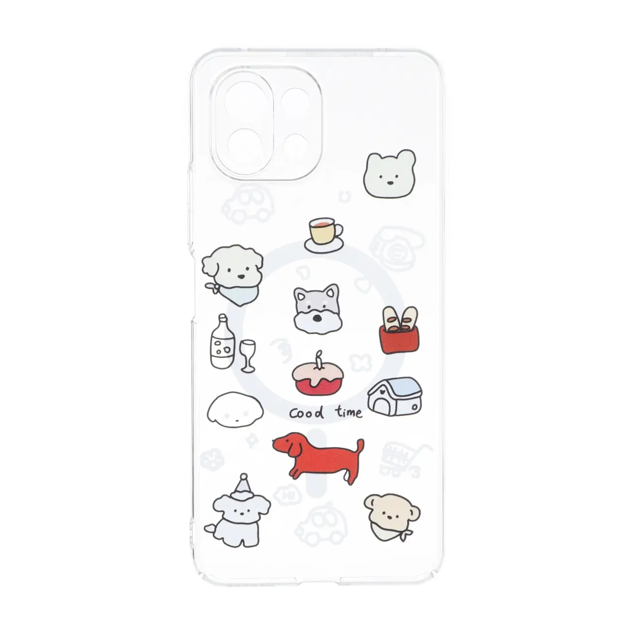 قاب Cute کریستالی طرح مگ سیف محافظ لنزدار Xiaomi Mi 11 Lite - کد 41