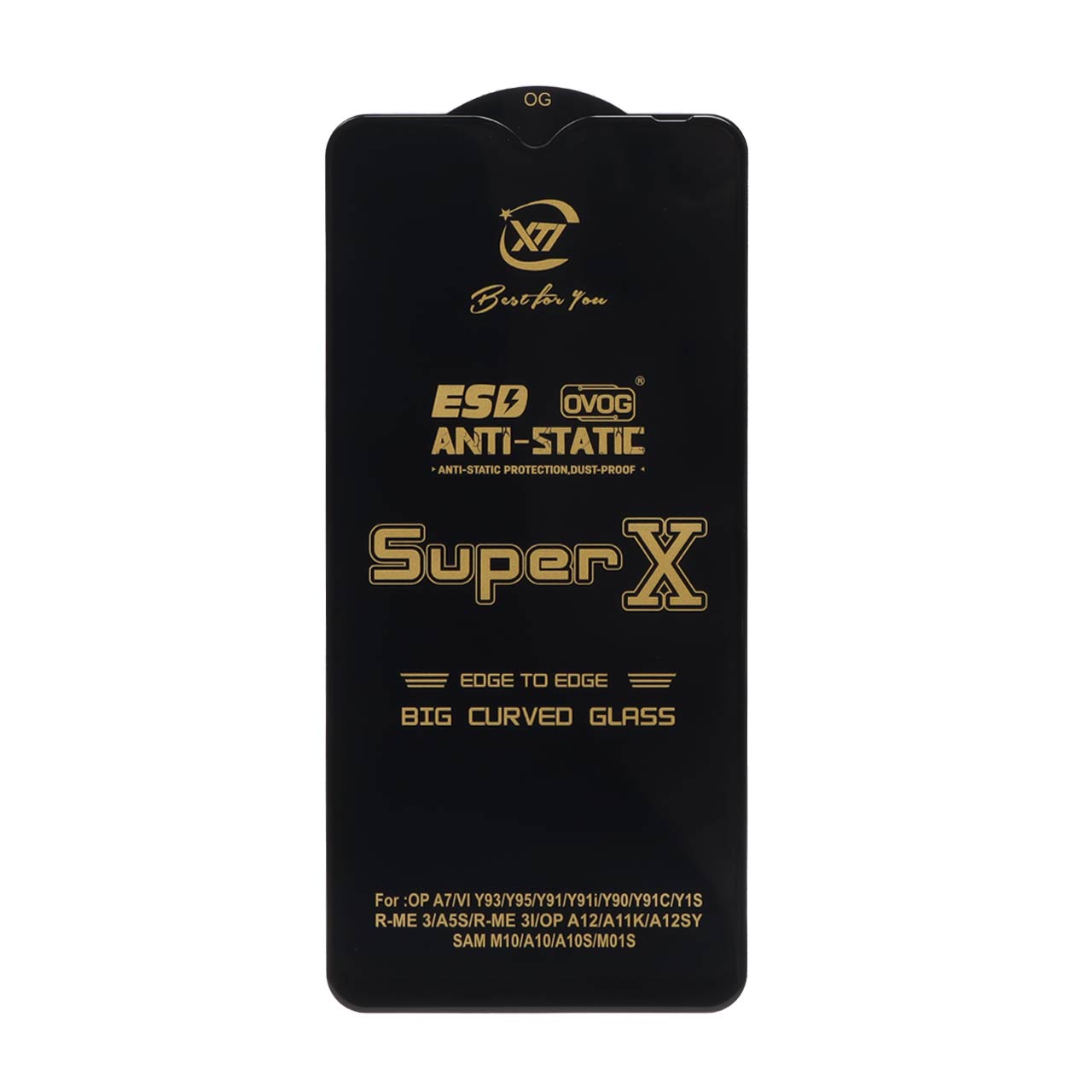 محافظ صفحه نمایش آنتی استاتیک Full Cover Super X مناسب برای سامسونگ A10 / A10S / M10 / M20 / M01S