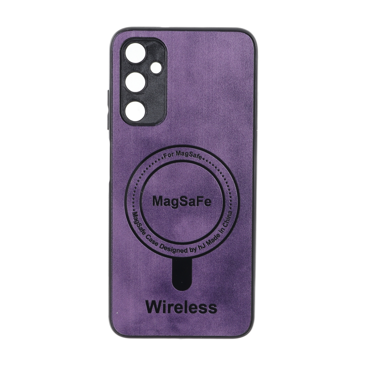 قاب Wireless طرح مگ سیف محافظ لنز برجسته بنفش مناسب برای سامسونگ گلکسی A05s