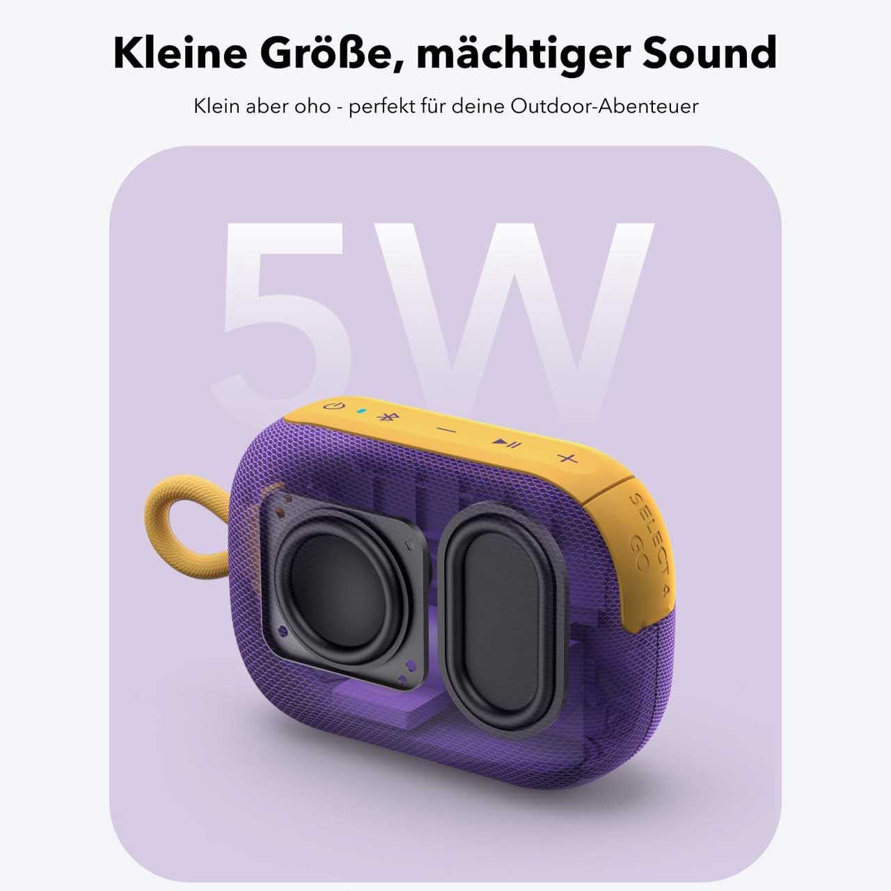 اسپیکر بلوتوثی ANKER مدل Soundcore Select 4 Go A31X11Q1 - بنفش