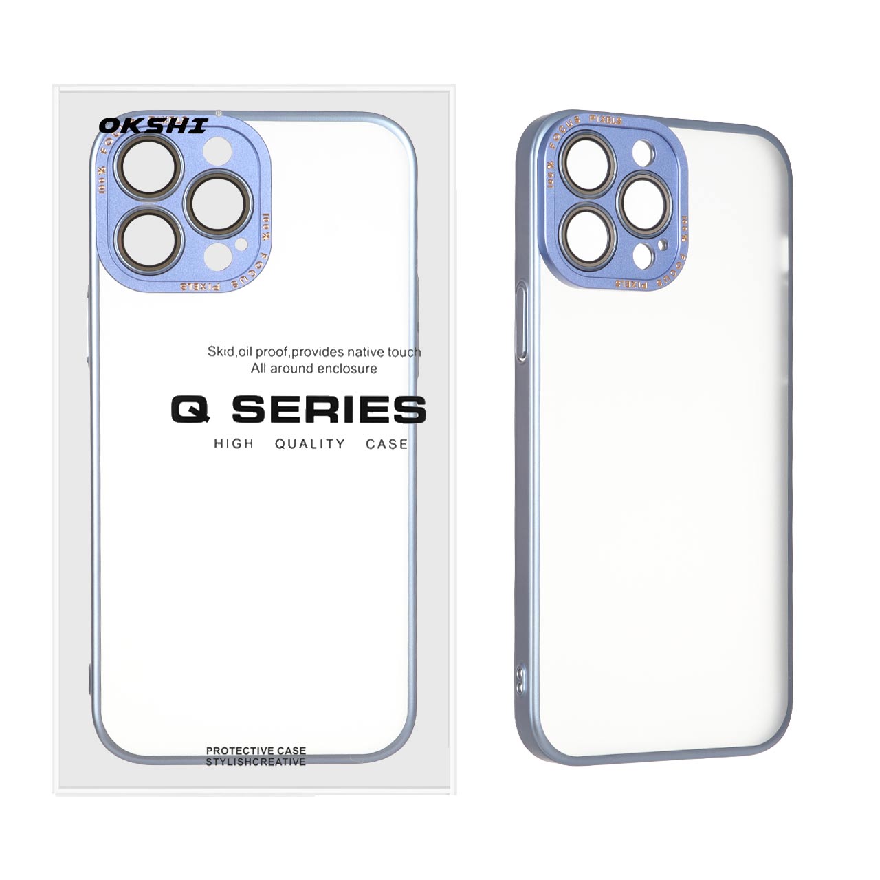 قاب Q Series مات Focus Pixels محافظ لنز گلس دار مناسب برای آیفون ۱۳ پرو مکس