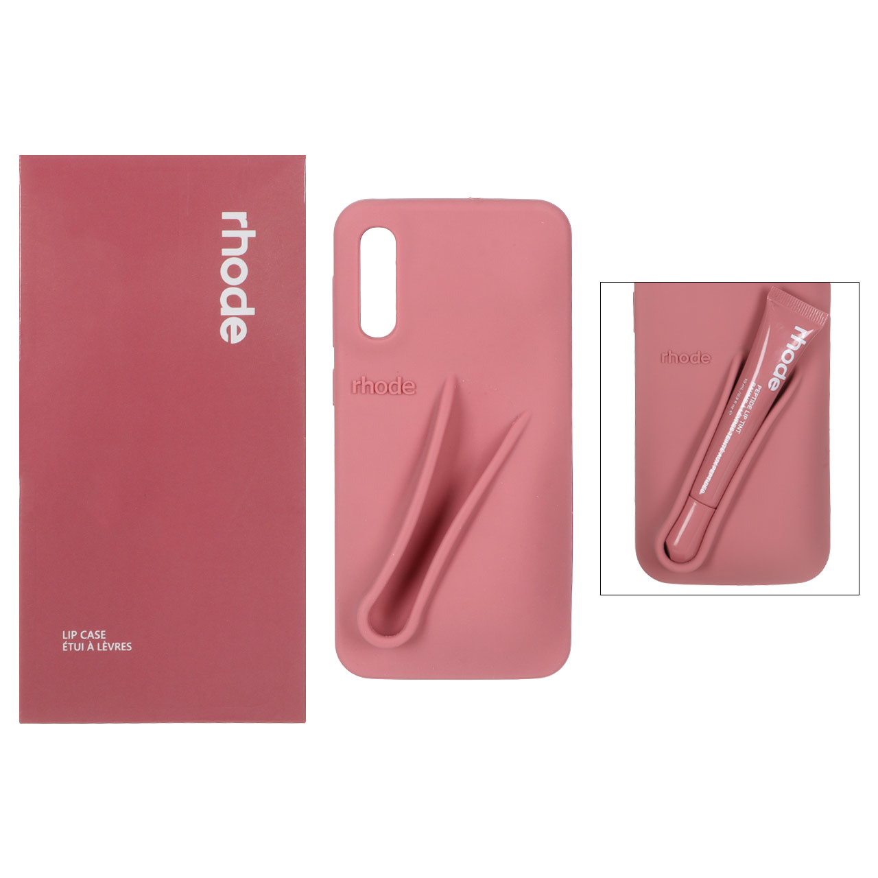 قاب سیلیکونی پاک کنی اورجینال rhode با ست لیپ گلاس Samsung Galaxy A50 / A50s / A30s - کالباسی