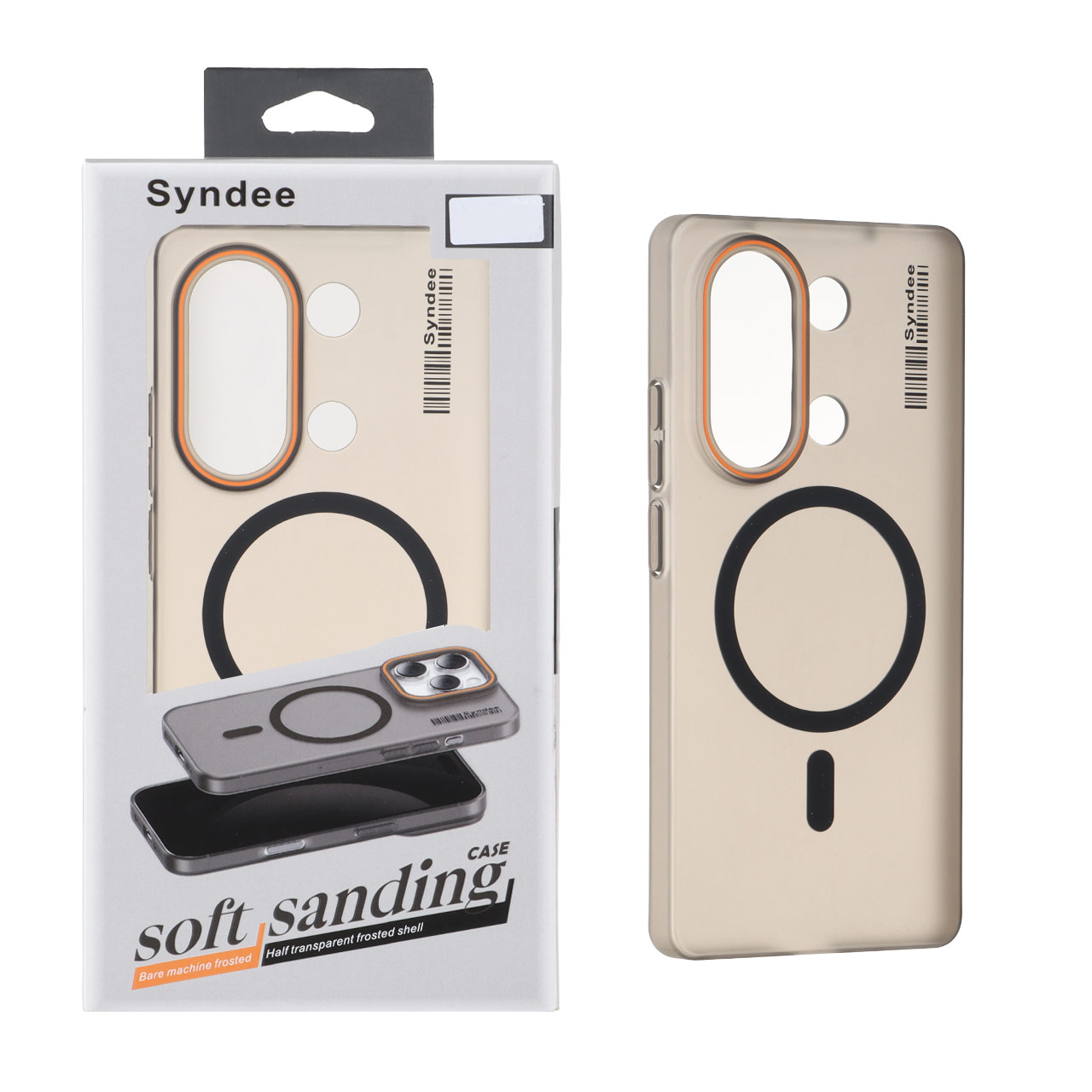 قاب طرح Syndee مات مگ‌سیف مشکی مناسب برای شیائومی ردمی نوت ۱۴ اس / نوت ۱۳ پرو 4G / پوکو ام ۶ پرو 4G