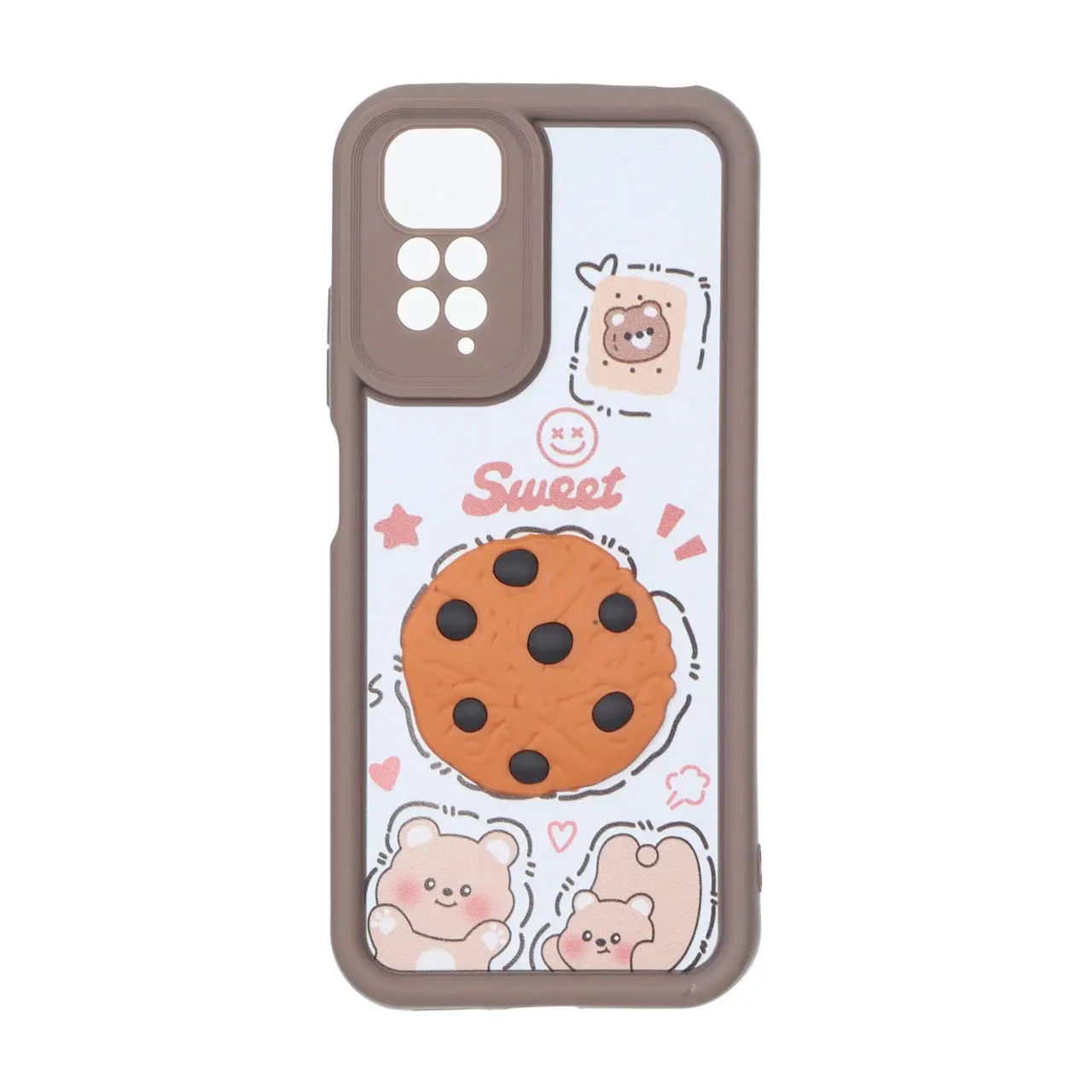 قاب Solid Case عروسکی برجسته محافظ لنزدار Xiaomi Redmi Note 11 4G / Redmi Note 11S - کد 58