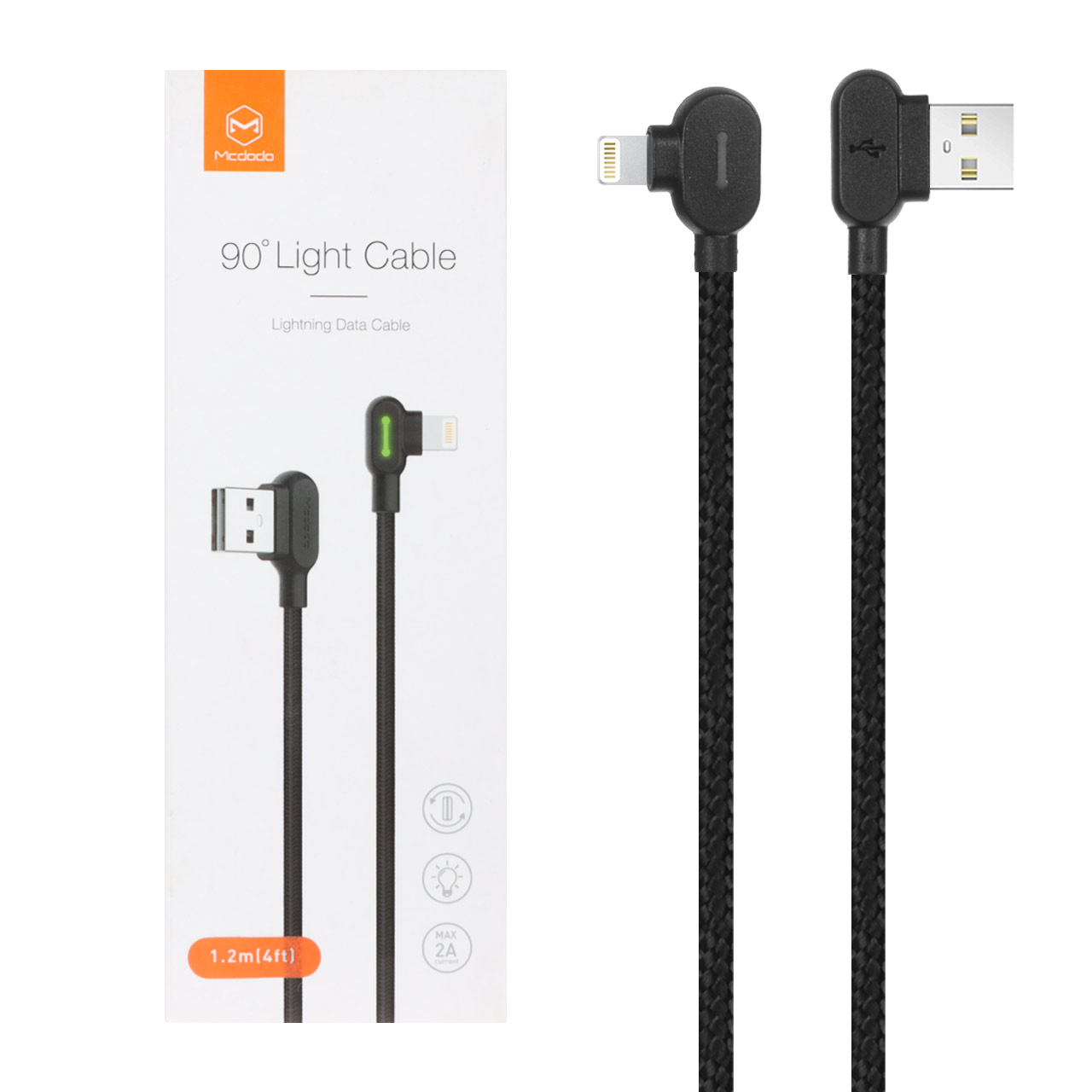 کابل شارژ 1.2 متری آیفون Mcdodo مدل CA-4671 - مشکی