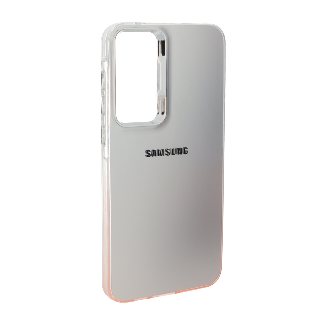 قاب SO COOL لنز متال لوگودار دور رنگی Samsung Galaxy A35 / A55 - شفاف نارنجی