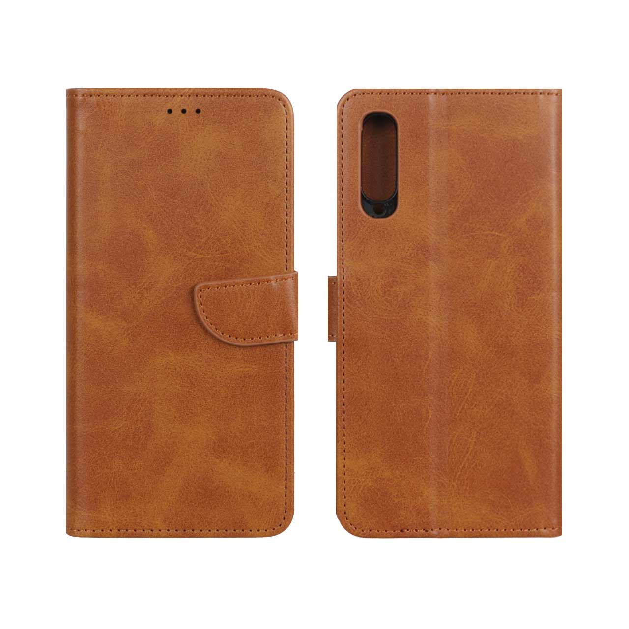 کیف چرمی مگنتی طرح عسلی مناسب برای سامسونگ گلکسی A70 و A70s
