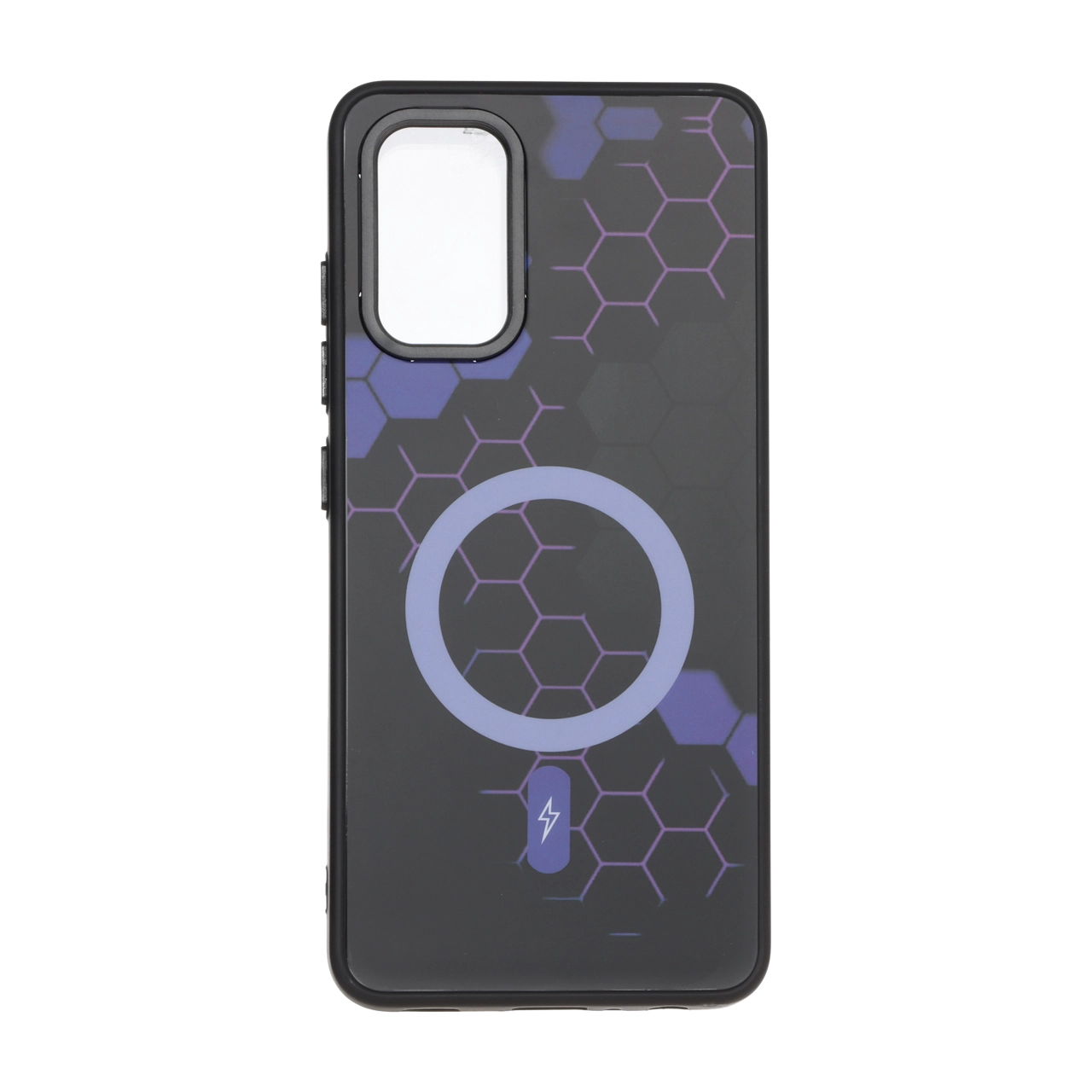قاب طرح Hexagon مگ سیف بنفش مناسب برای سامسونگ گلکسی A32 4G