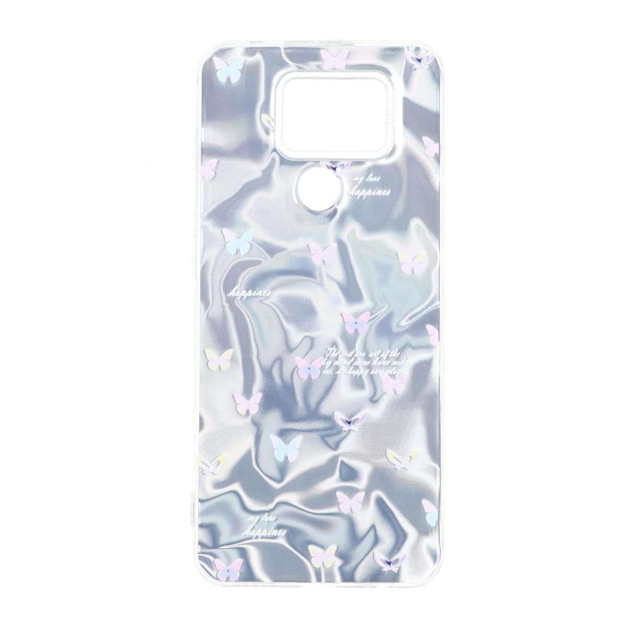 قاب طرح Silver Cloud پروانه‌ای دور ژله ای مناسب برای شیائومی ردمی نوت ۹ / ردمی ۱۰ ایکس 5G / ردمی ۱۰ ایکس پرو 5G