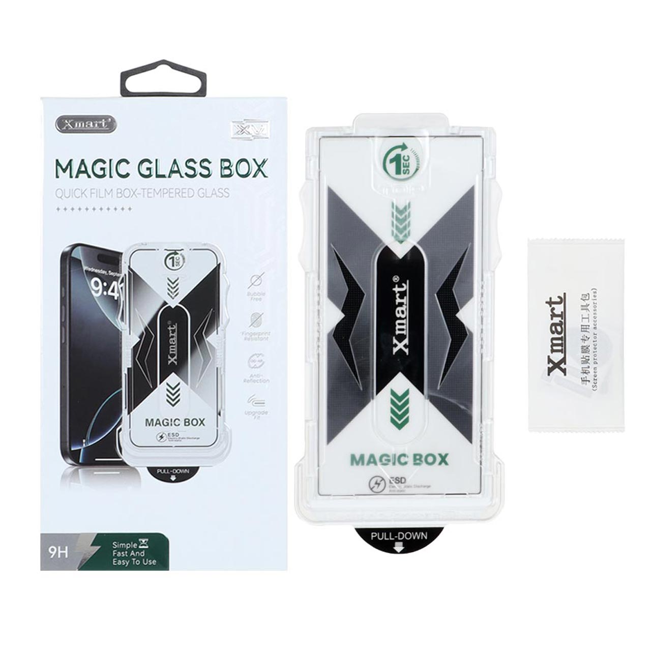 محافظ صفحه نمایش شیشه ای اورجینال XMART Magic Glass Box مناسب برای سامسونگ گلکسی S24 اولترا
