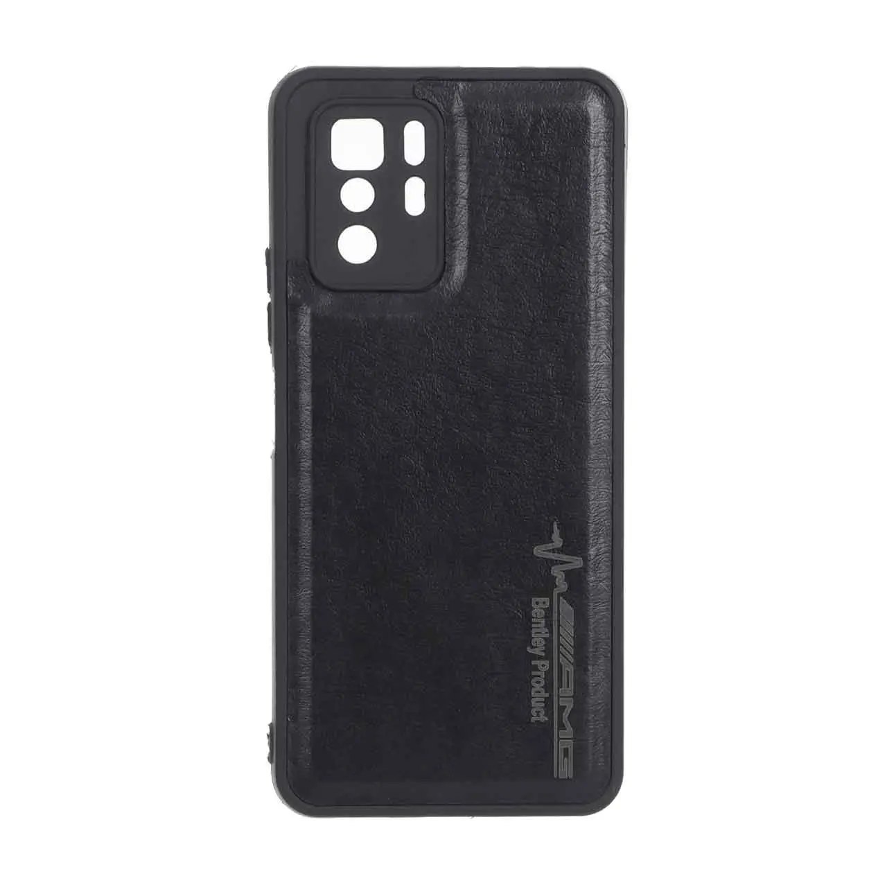 قاب طرح چرم AMG محافظ لنزدار Xiaomi Redmi Note 10 Pro 5G / Poco X3 GT - مشکی